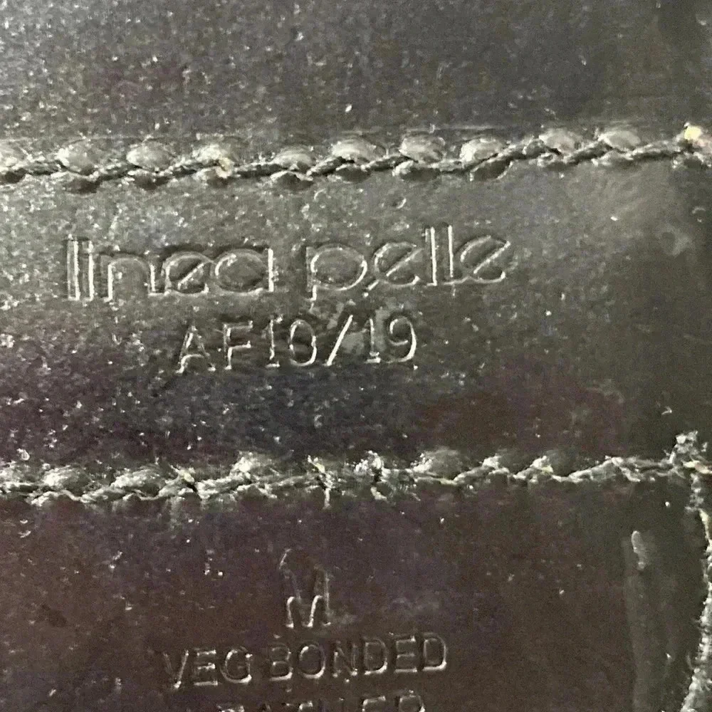 LINEA‎ PELLE WO SIZE MEDIUM BLACK BELT VEG BONDED LEATHER BRAID AND KNOT …